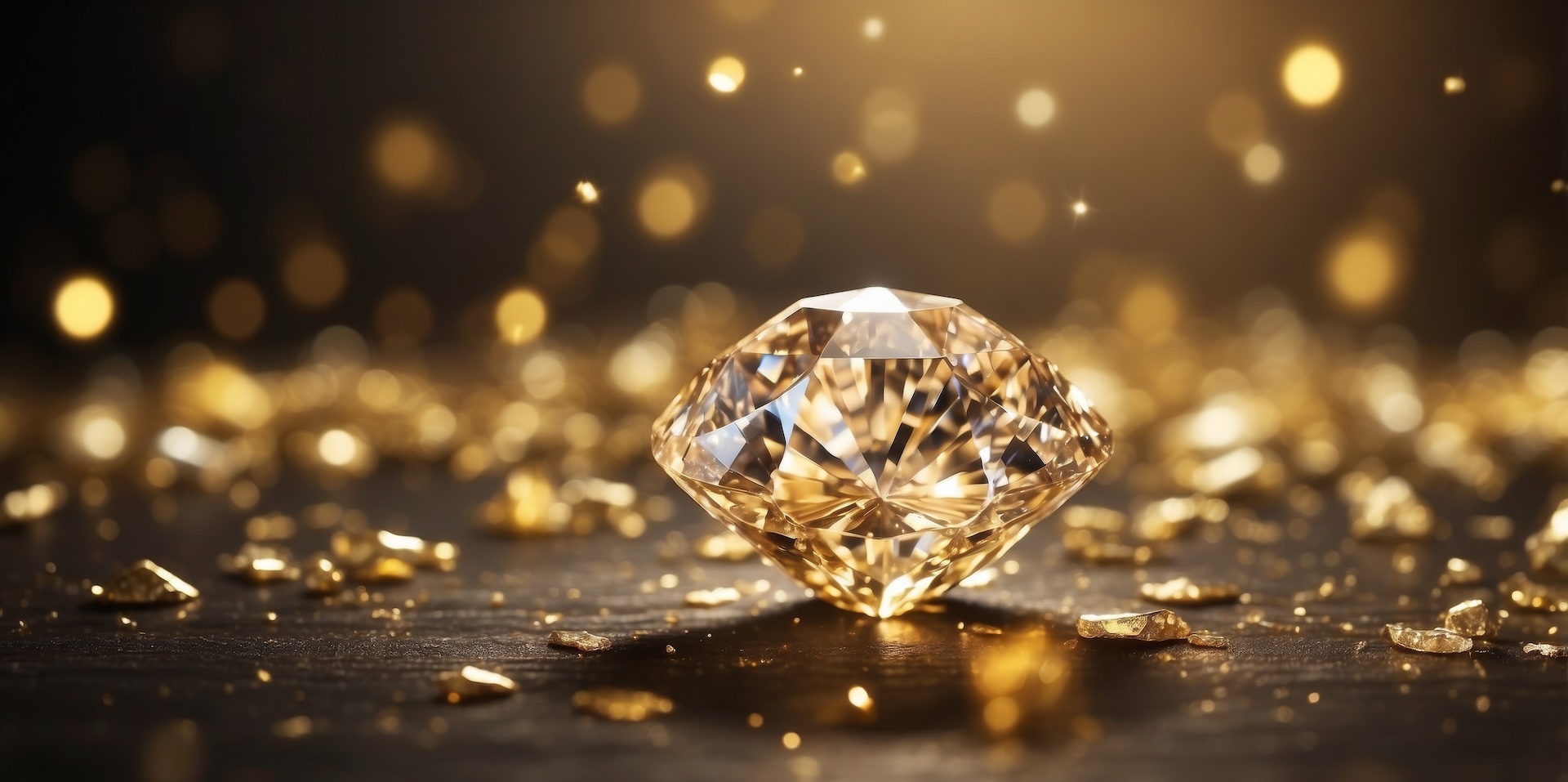 A luxurious gold necklace with intricate design.